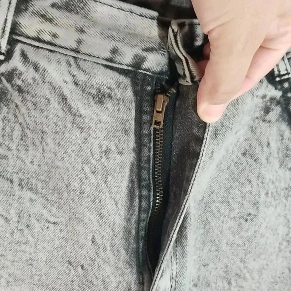 {Gitano Express} 80s Vintage Black Acid Wash Vintage Jean's Size Juniors… - Picture 6 of 15